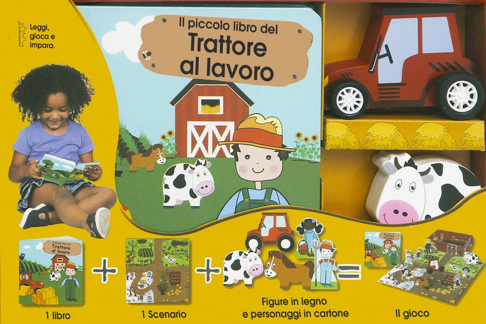 La fattoria e i suoi trattori. Little village. Ediz. a colori. Con gadget.