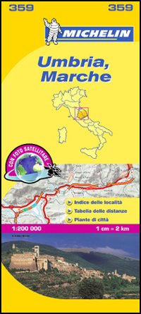 Umbria, Marche 1:200.000.